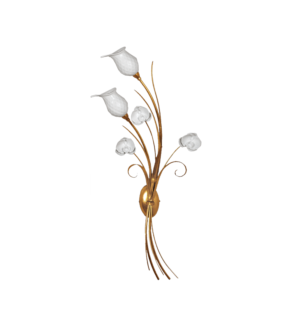 Wall lamp 2 lights 5325/2 DX Orchidea - Le Porcellane