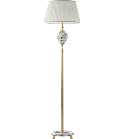 Lampadaire Fleurs Polychromes 5333 - Le Porcellane