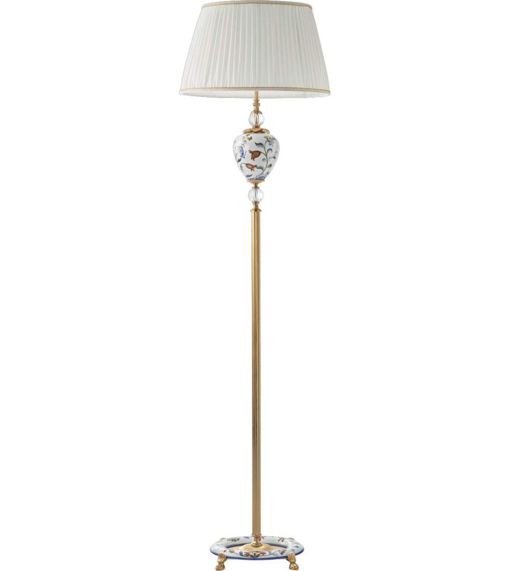 Lampadaire Fleurs Polychromes 5333 - Le Porcellane