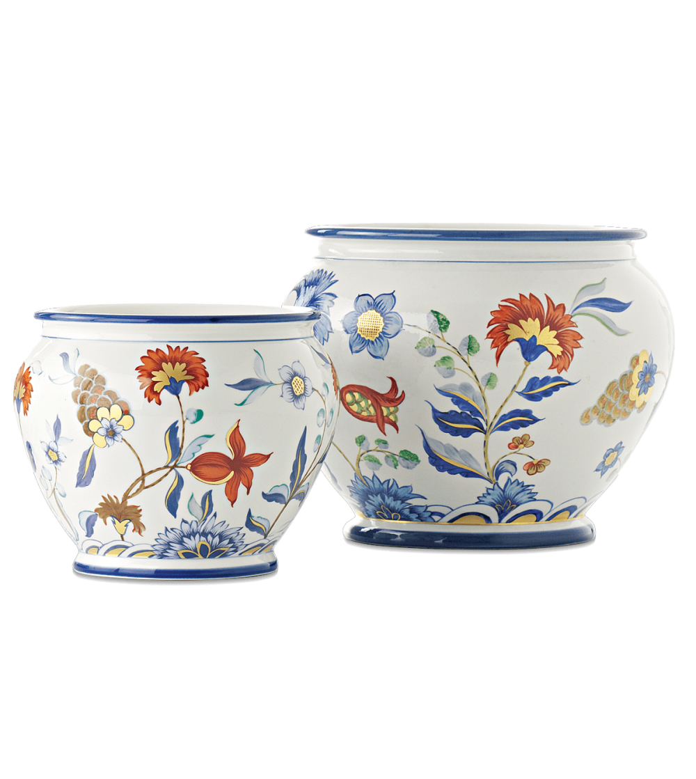 Flores Policromadas 3252 Cachepot -...