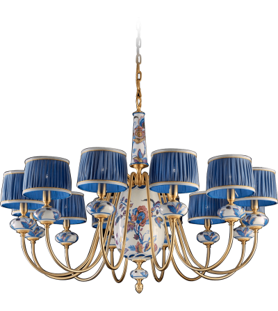 Lampadario 12 Luci Autunno 5682/12 - Le Porcellane