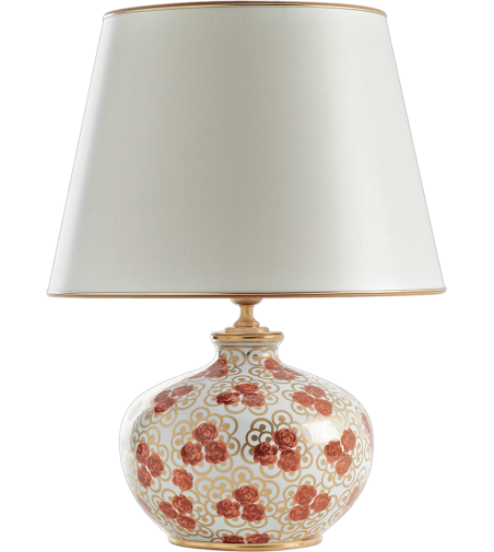 Lampada da tavolo 5476 Rose rosse - Le Porcellane