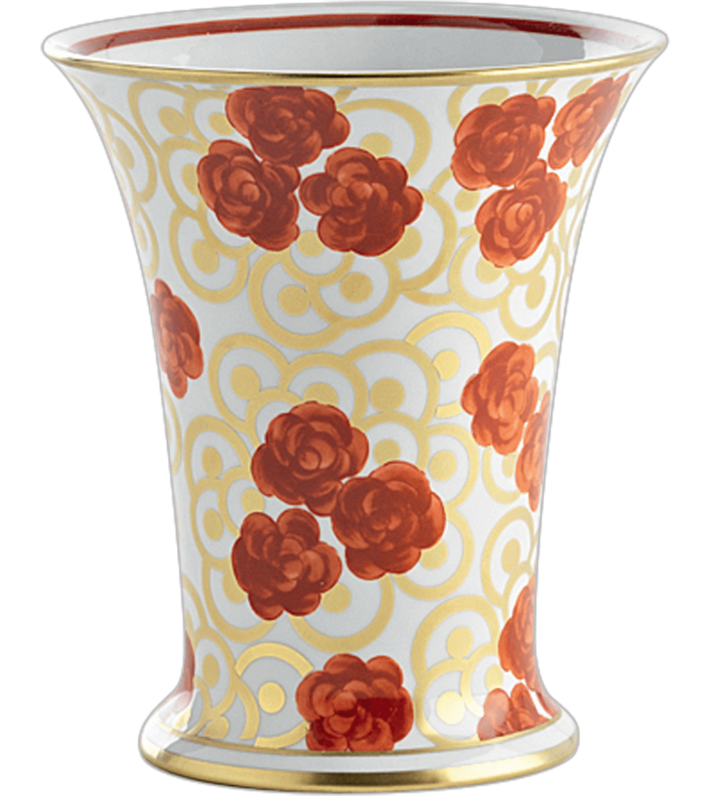 5474 Vaso rote Rosen - Le Porcellane
