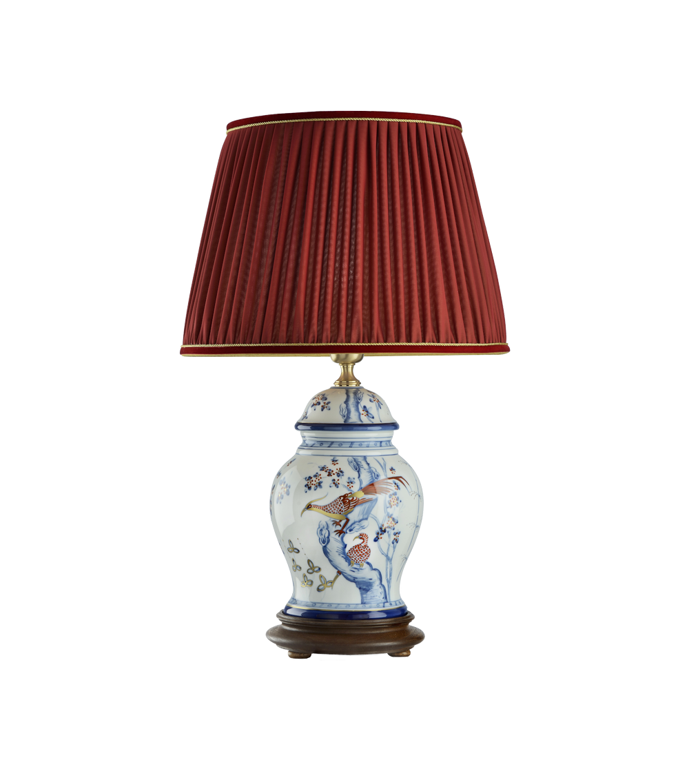 Table lamp Pheasants 5693 - Le Porcellane