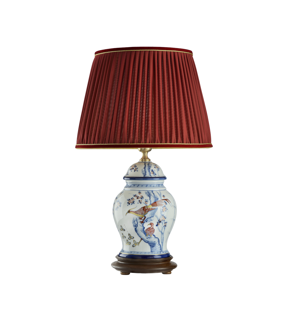 Table lamp Pheasants 5692 - Le Porcellane