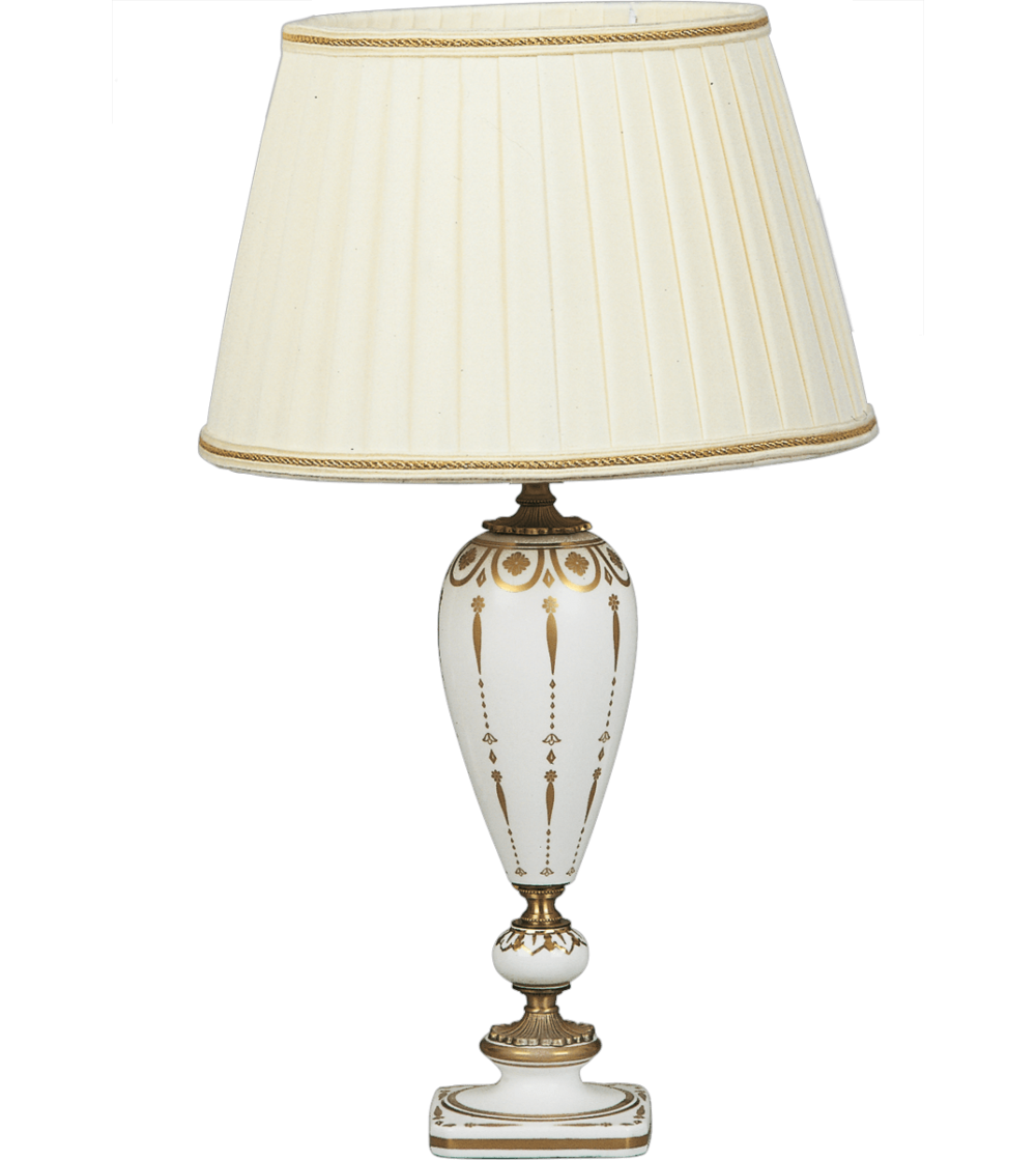 Lampada da tavolo 5697 Fascia Impero - Le Porcellane