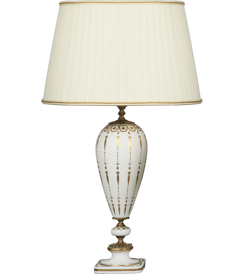 Lampada da tavolo 5696 Fascia Impero - Le Porcellana
