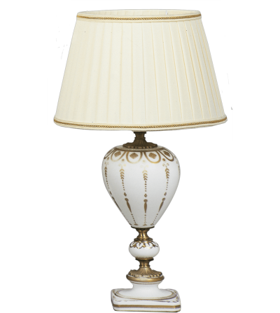 Lampada da tavolo 5695 Fascia Impero - Le Porcellane
