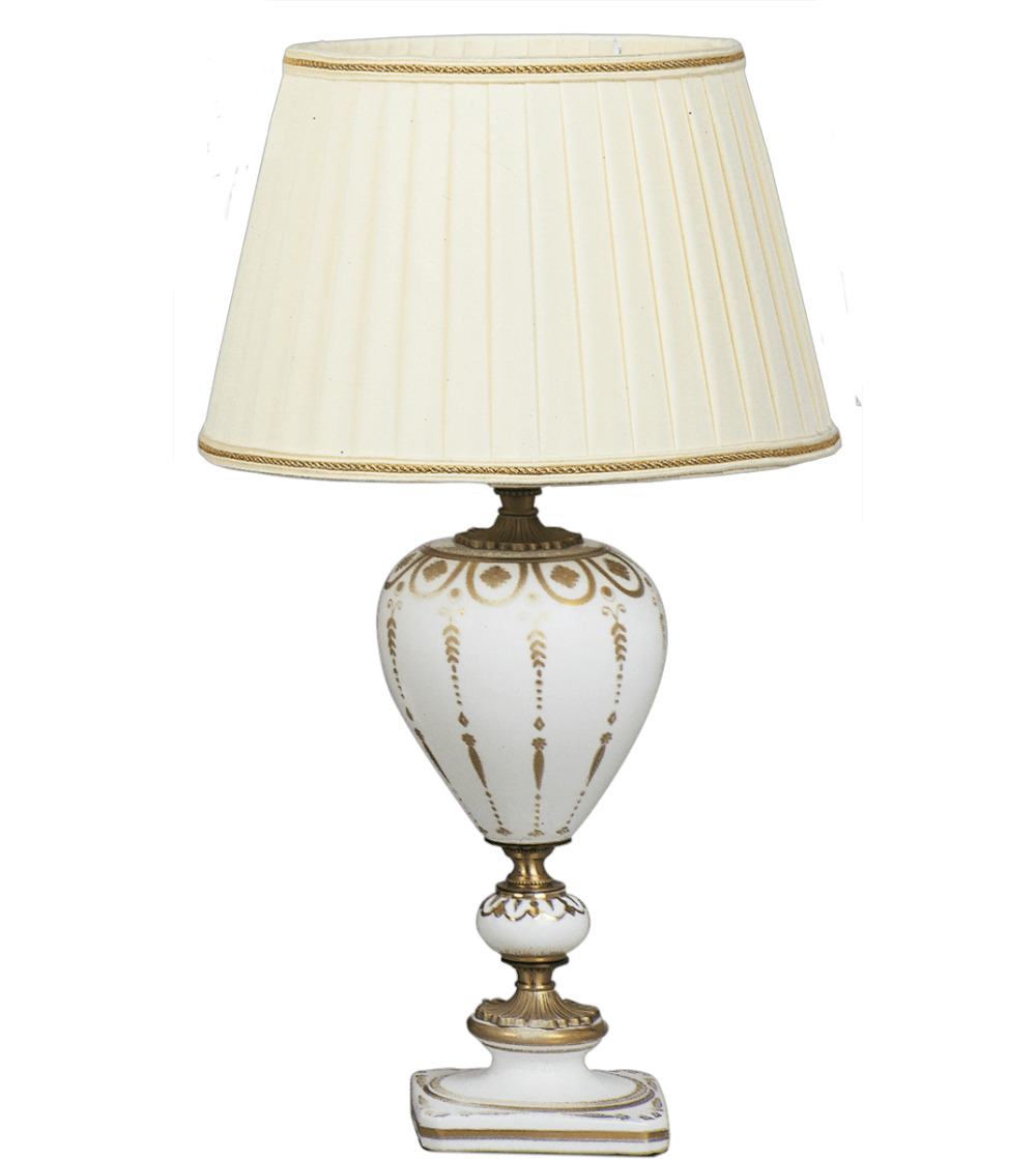 Lampada da tavolo 5695 Fascia Impero - Le Porcellane