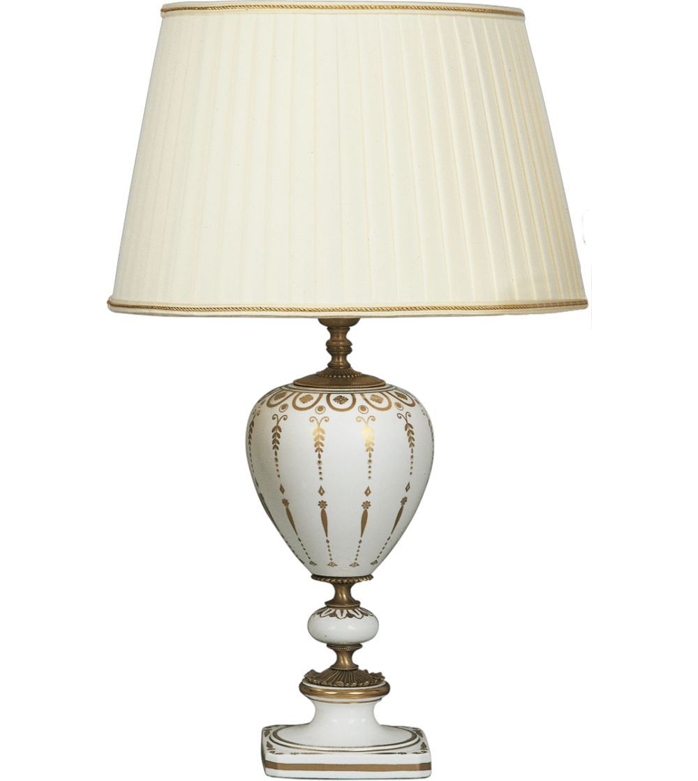 Lampada da tavolo 5694 Fascia Impero - Le Porcellane
