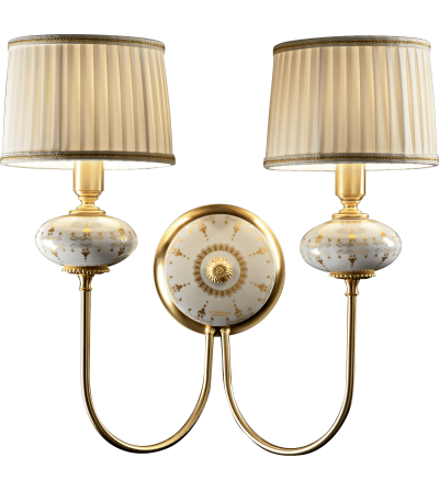 Wall lamp 2 light Fascia Impero 5716/2 - Le Porcellane