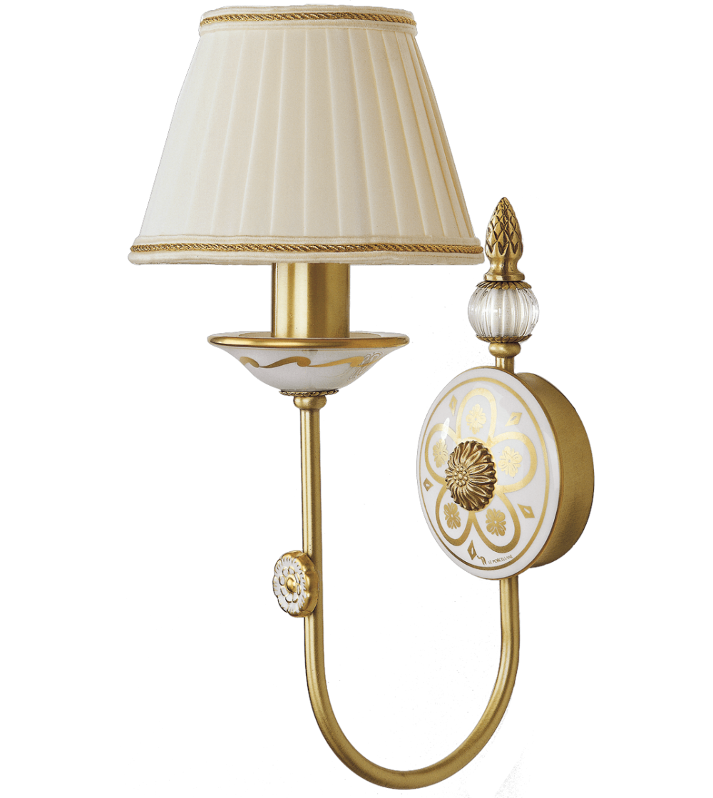 Wall lamp1 light 5157/1 Fascia Impero - Le Porcellane