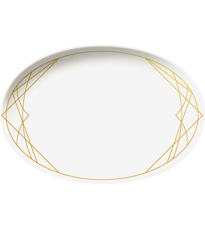 Tray 5884 Baroqeat Oro - Le Porcellane