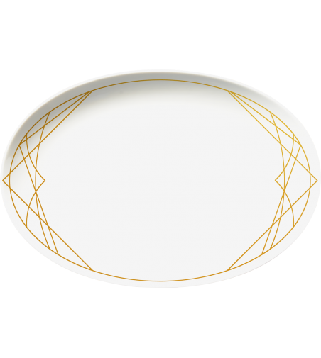 Bandeja 5884 Baroqeat Oro - Le Porcellane