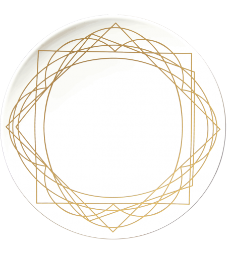 Tray 5883 Baroqeat Oro - Le Porcellane