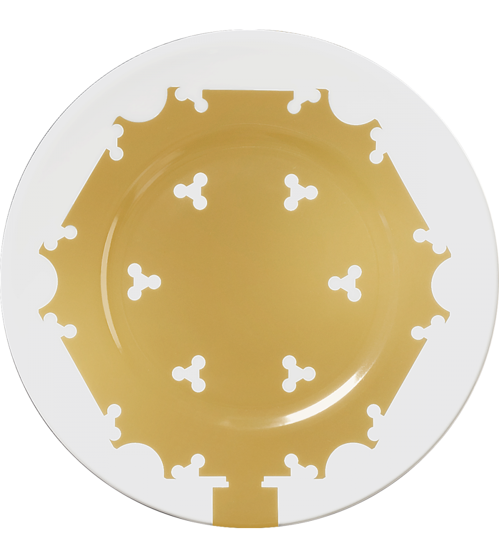 Plato de pan 5859 Baroqeat Oro - Le Porcellane