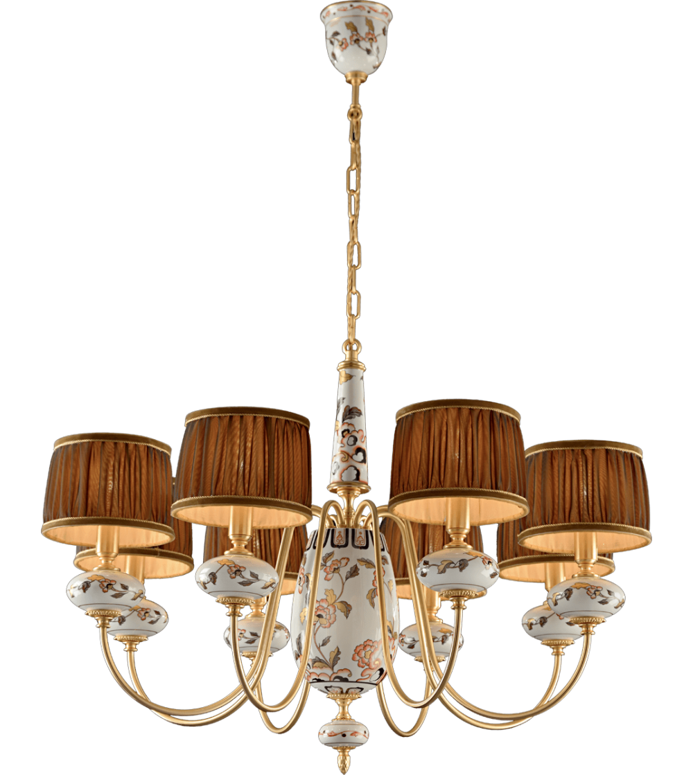 Lustre Fleurs chinois 5683 - Le Porcellane