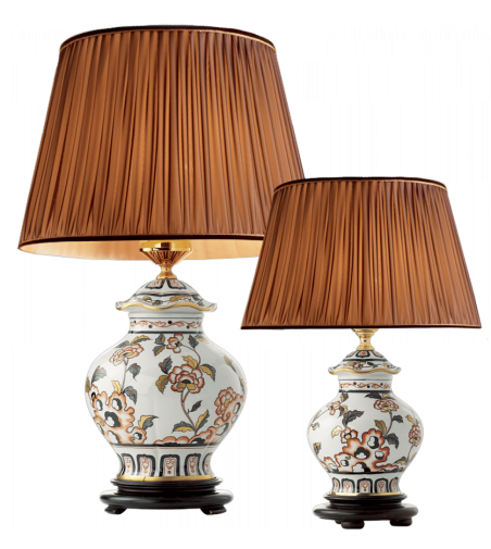 Lampe de table Fleurs chinoises 2447- Le Porcellane
