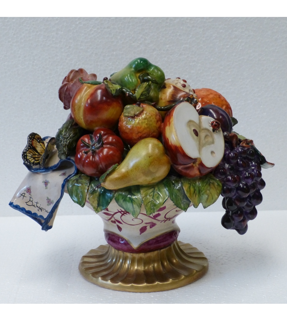 Centre De Table À Fruits En Céramique 3000/A - Batignani Ceramiche