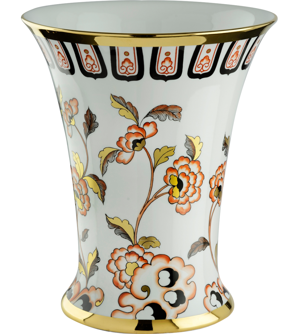 6107 chinesische Blumen Vase - Le Porcellane