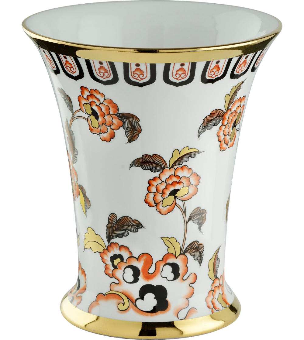 6108 Chinesische Blumen Vase - Le Porcellane