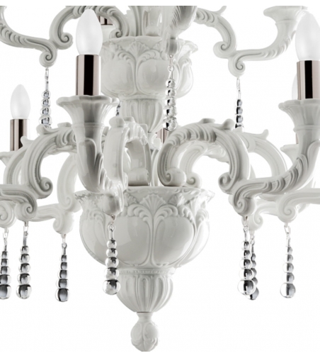 Lampadario 30 Luci Capodimonte 2097/30 - Le Porcellane