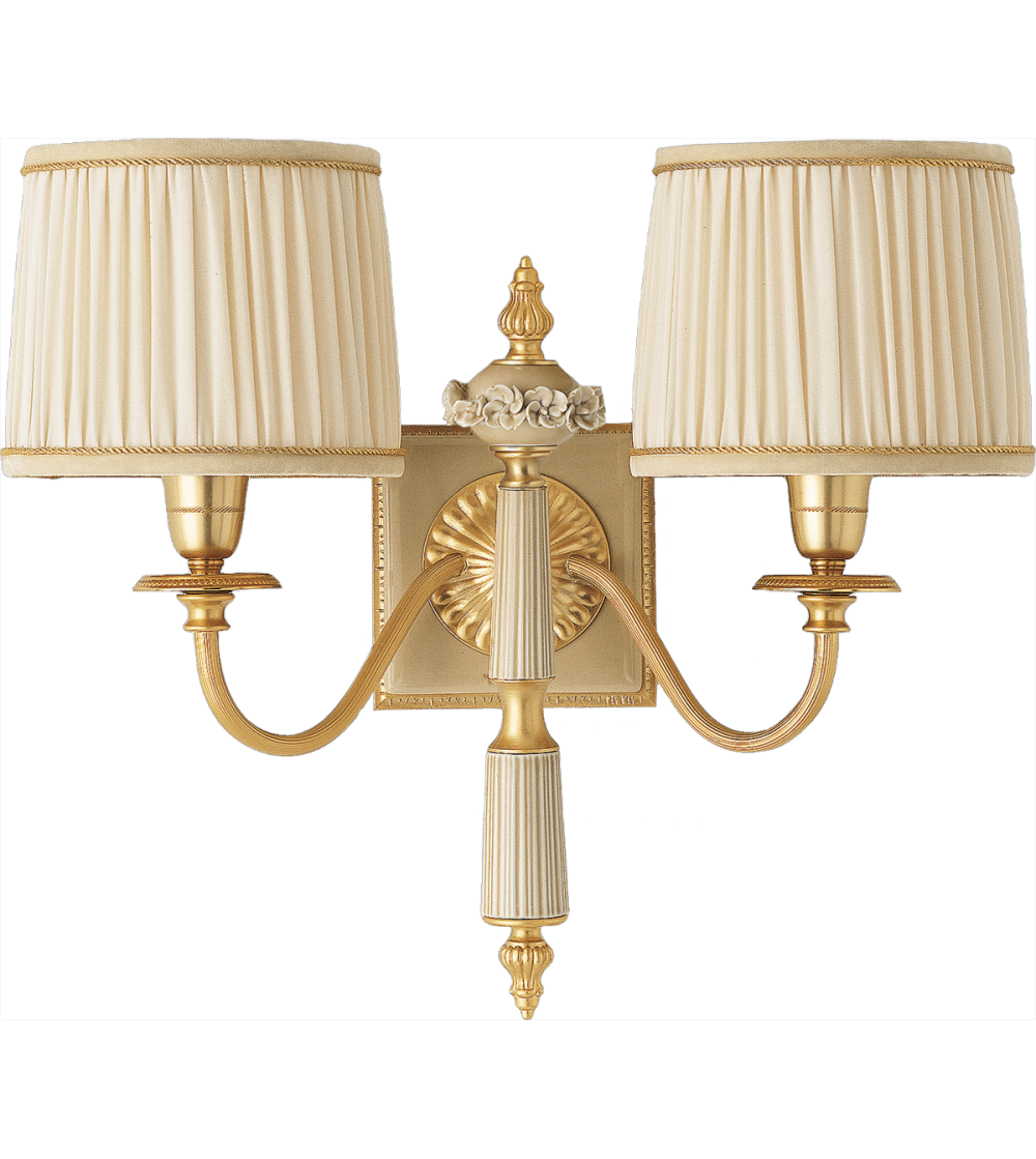 2 Lights Wall Lamp 4839/2 Ortensia - Le Porcellane