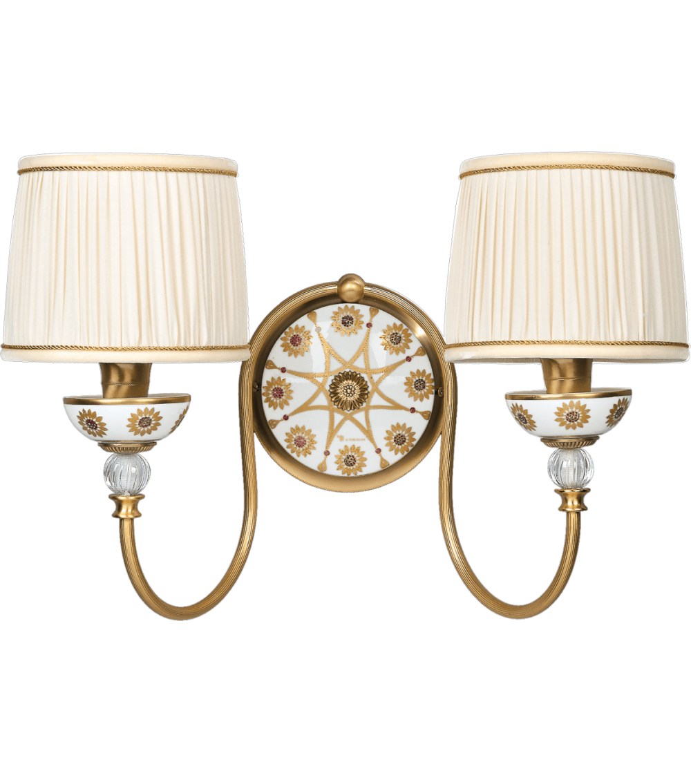 2 Lights Wall Lamp 5029/2 Ponte Vecchio - Le Porcellane