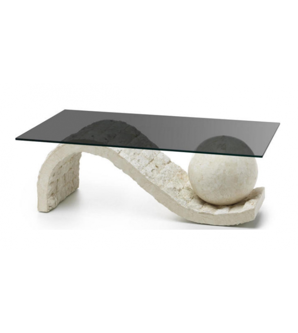 Stones - Onda Smoked Glass Coffee Table