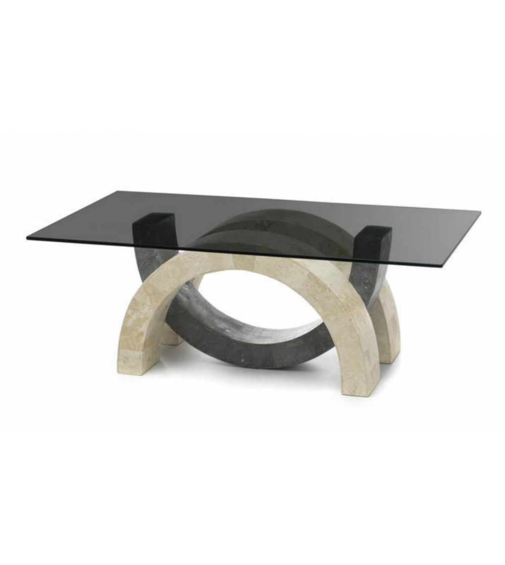 Stones - Olimpia Coffee Table With Smoked Glass