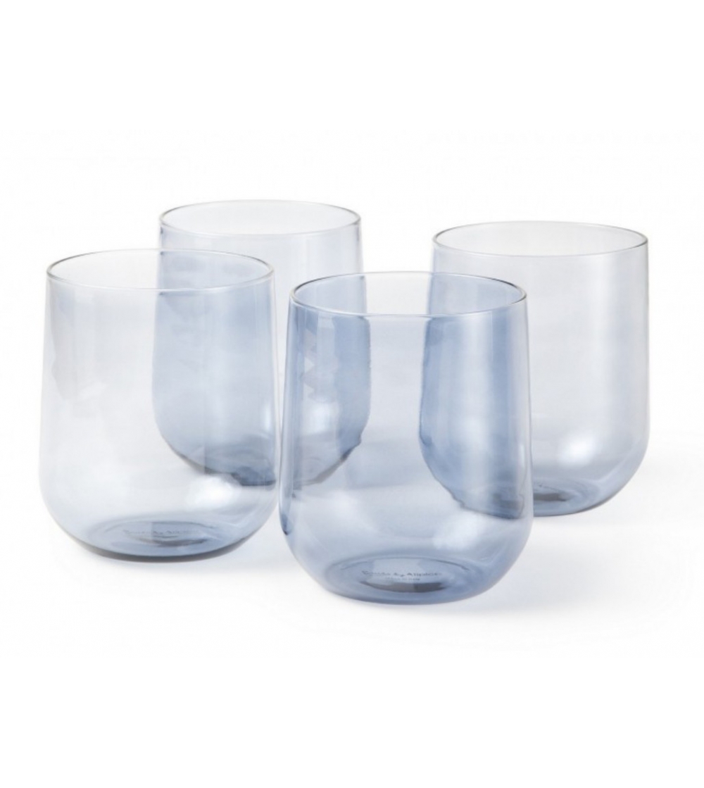 Set 4 Bicchieri In Vetro Crudo - Atipico
