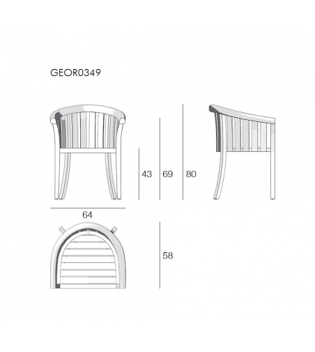 Il Giardino Di Legno - Washington-Georgetown Outdoor Sessel