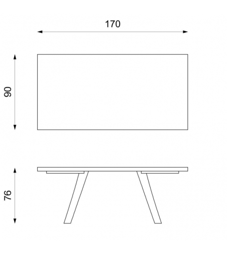 Table Barret OM/340/MB - Stones