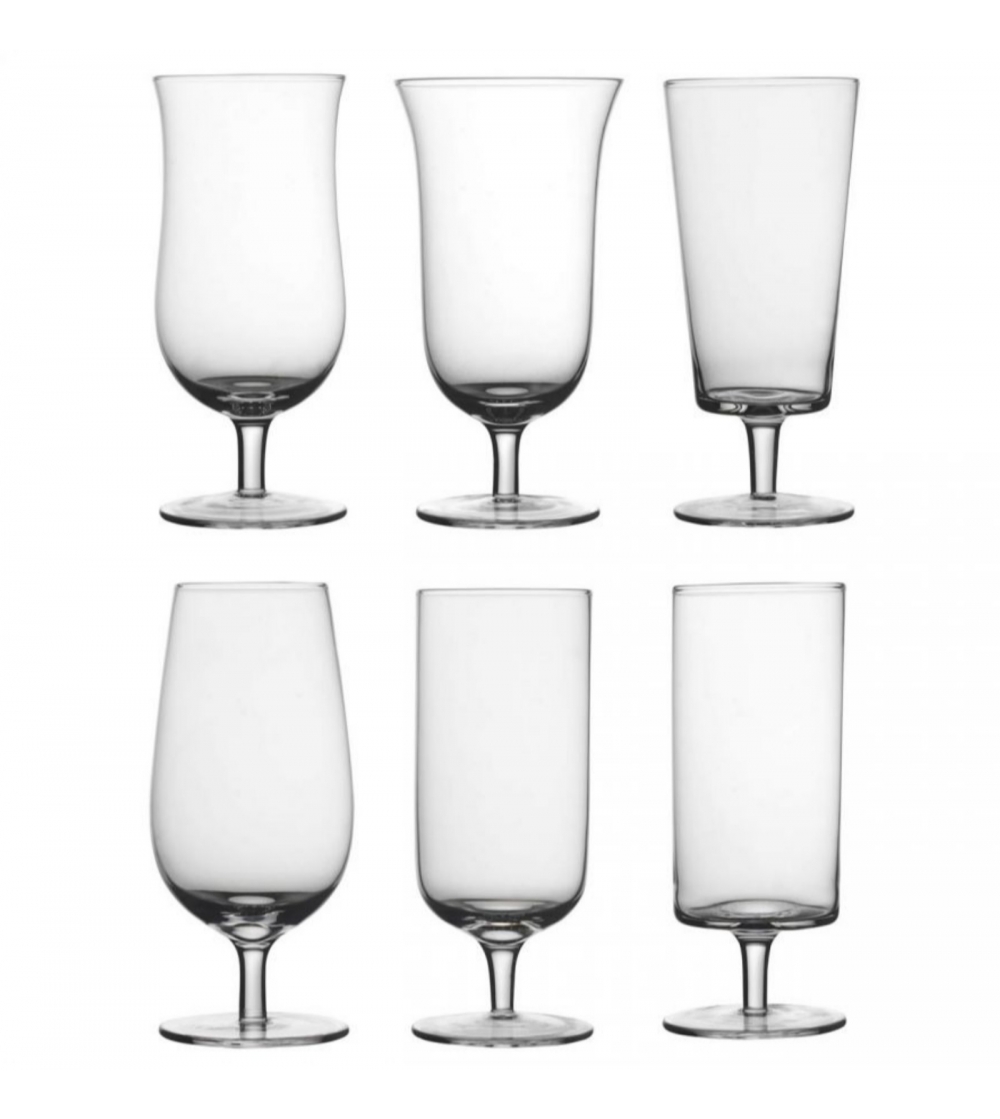Set 6 Beer Glasses Diseguale - Bitossi Home