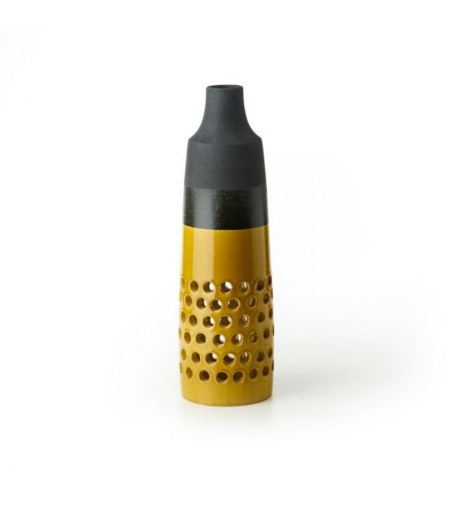 Bitossi Ceramiche löchrige Vase Serie Lava Aldo Londi