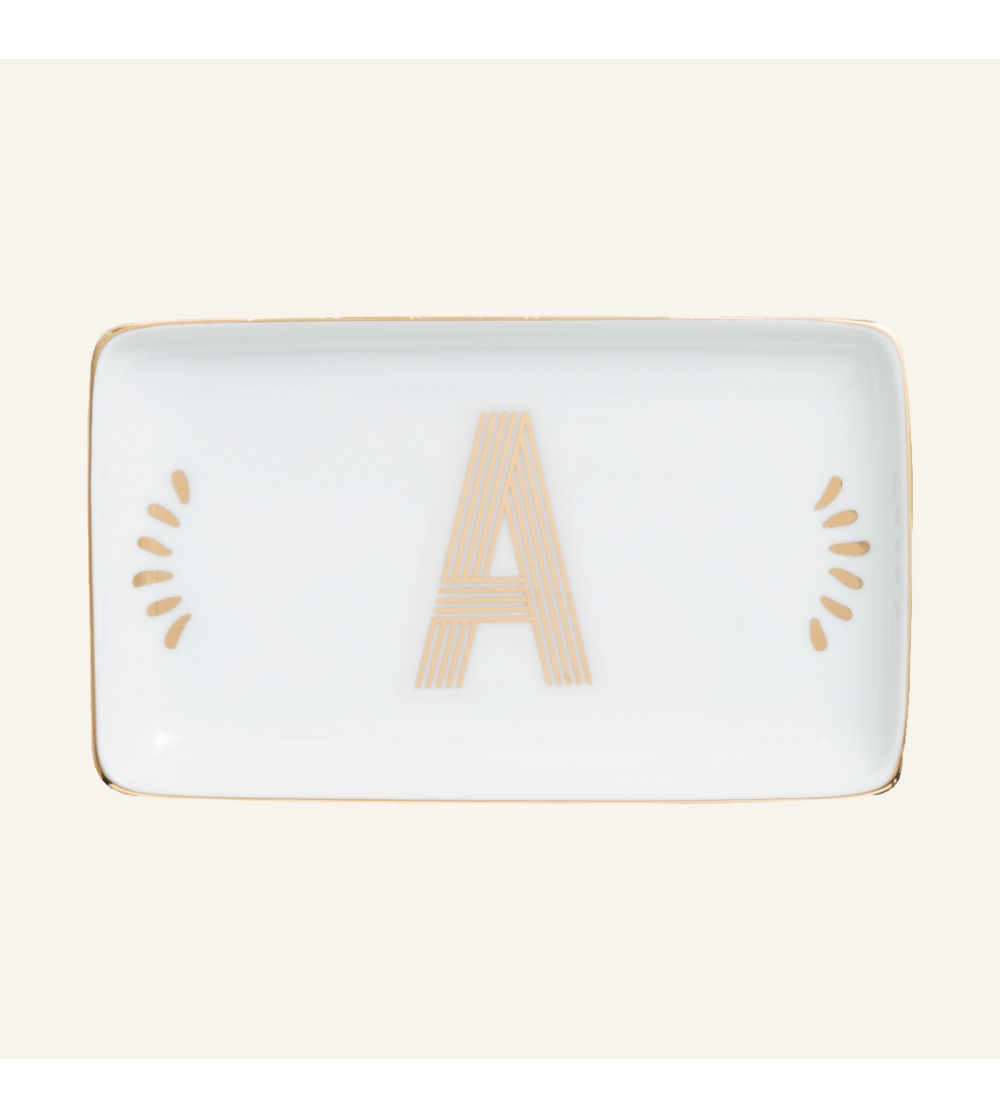 Rectangular Tray Letter A Lettering - Bitossi Home