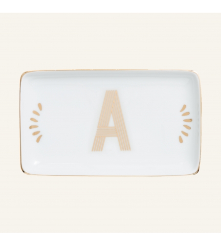 Plateau Rectangulaire Lettre A Lettering - Bitossi Home