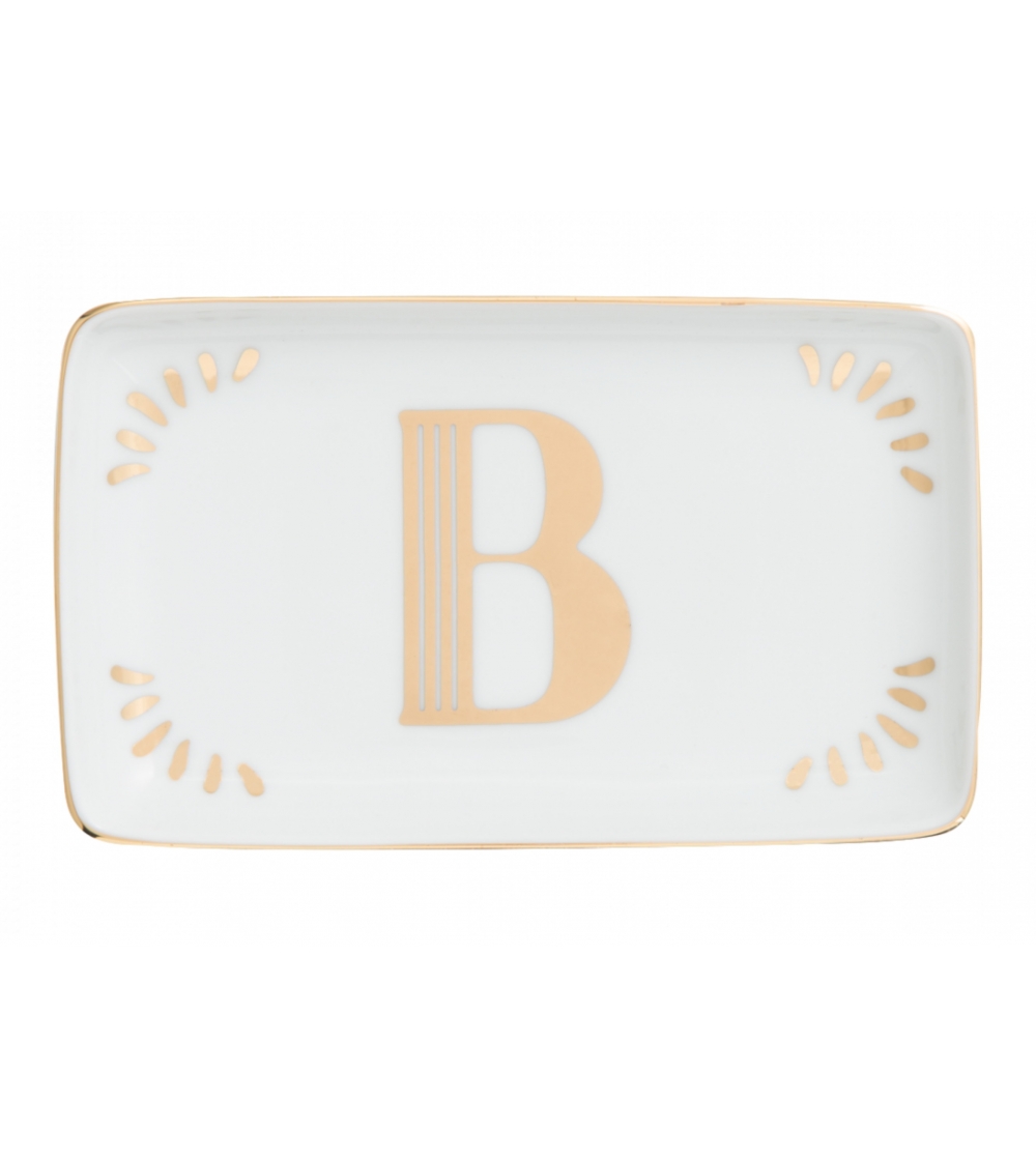 Bandeja rectangular letra B Lettering - Bitossi Home