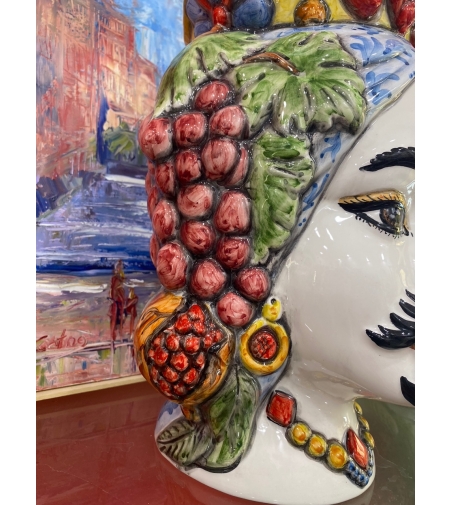Testa Di Moro Fruta Cerámica Artística Siciliana - Vinciguerra Shop