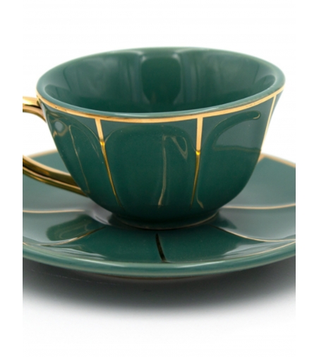 Set 3 Tazze Caffè Con Piattino La Tavola Scomposta - Bitossi Home