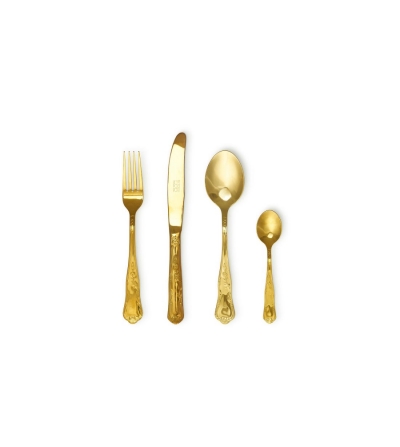 Set 24 cubiertos de oro - Bitossi Home