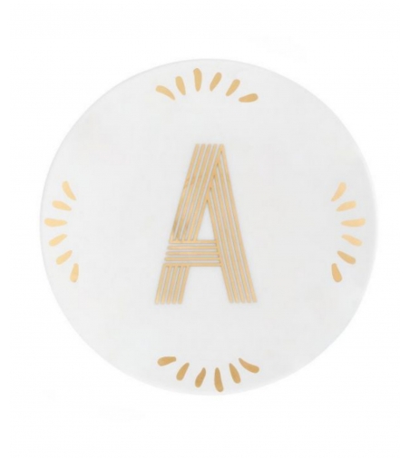 Saucer Letter A Lettering - Bitossi Home