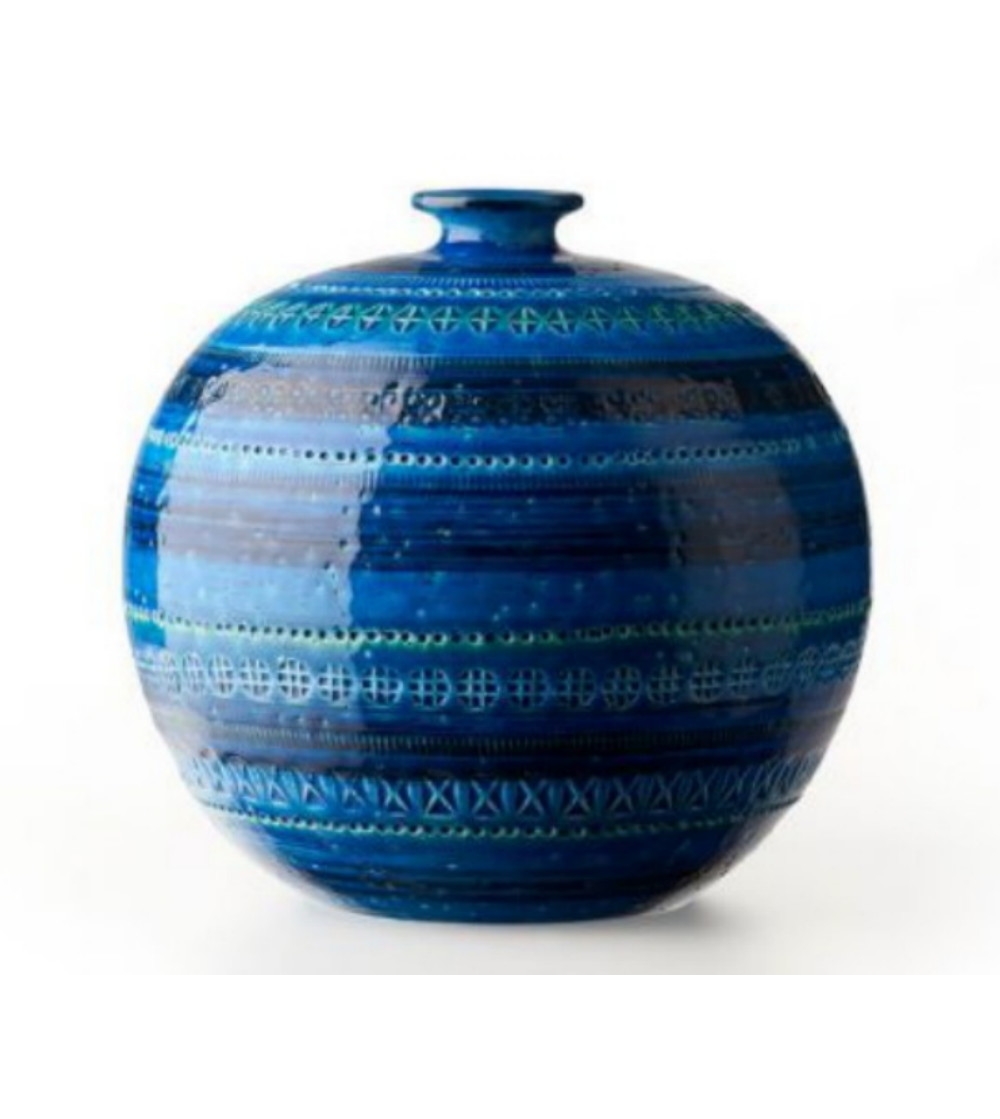 Bitossi Ceramiche kugelförmige Vase Medio Aldo Londi