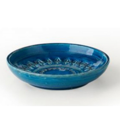 Bitossi Ceramiche Bol Centro  Serie Rimini Azul Aldo Londi