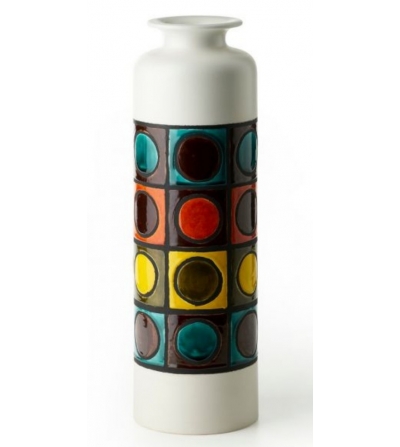 Bitossi Ceramiche Vase à Decor Anneaux Aldo Londi