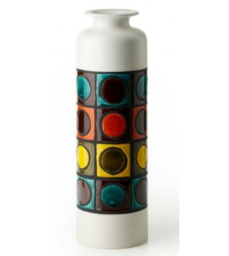 Bitossi Ceramiche Vaso Decoro Anelli Aldo Londi