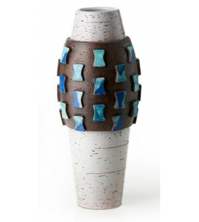 Bitossi Ceramiche  Vase mit Steinen Aldo Londi