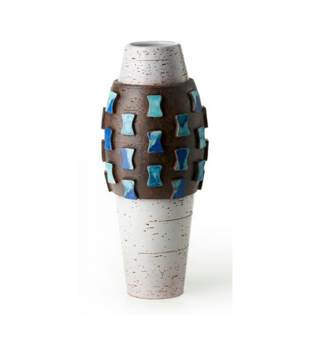 Bitossi Ceramiche  Vase mit Steinen Aldo Londi