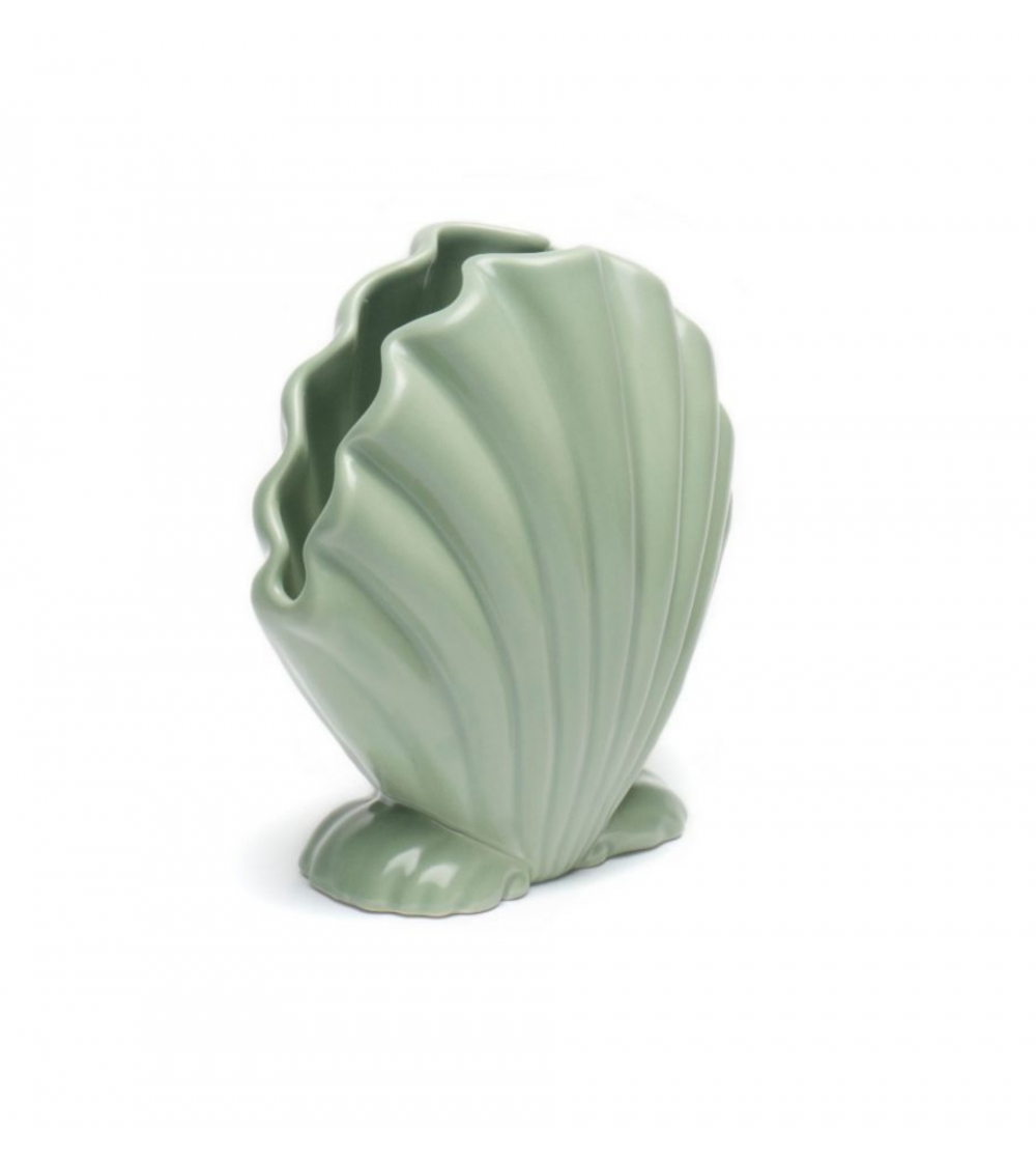 Grüne Muschelvase La Tavola Scomposta...
