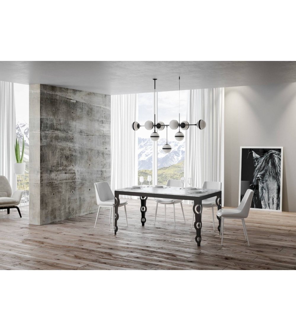 Table Extensible Finland 160 À 264 Bord Anthracite - Vinciguerra Shop